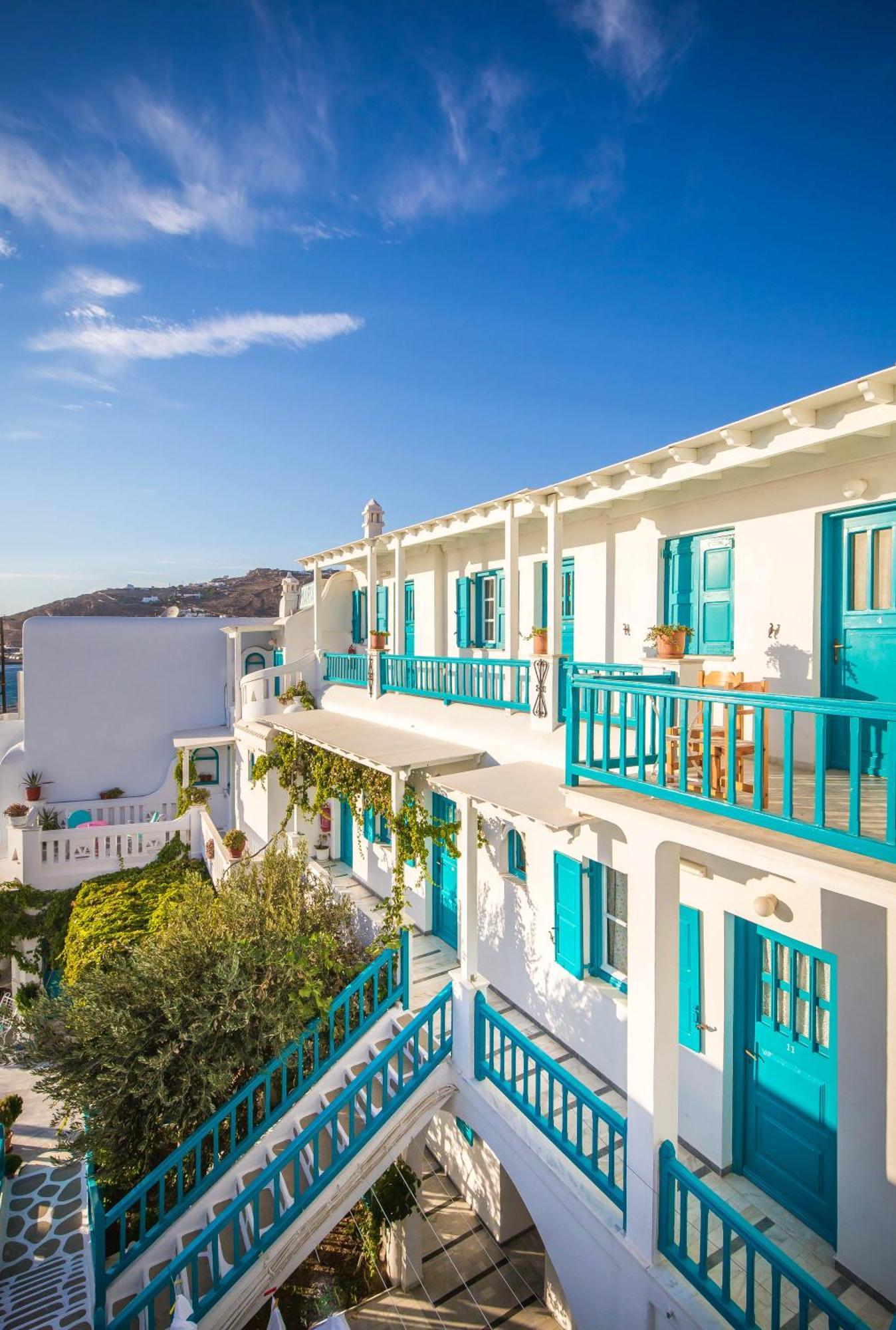 Pension Marias Sea View Mykonos Town Bagian luar foto