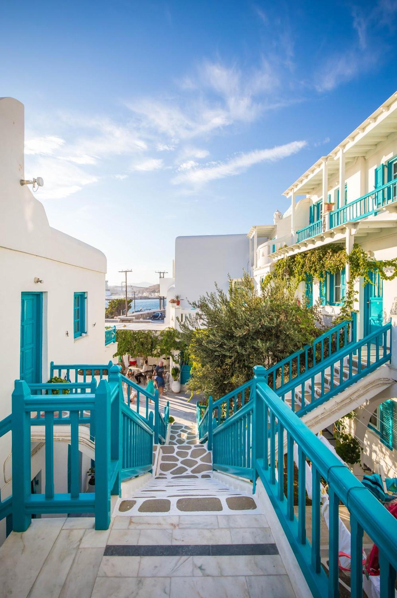 Pension Marias Sea View Mykonos Town Bagian luar foto
